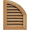 Ekena Millwork Quarter Round Top Right Western Red Cedar Gable Vent w/1" x 4" Flat Trim Frame, 08"W x 20"H GVWQR08X2001RFUWR - alternate 1